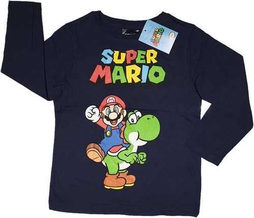 Super mario langarmshirt - super,