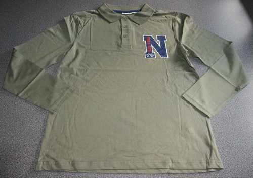 Jungen poloshirt langarm khaki - poloshirt,