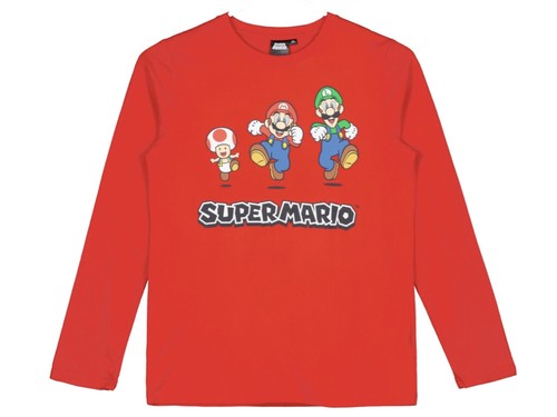 Super mario langarmshirt - super,